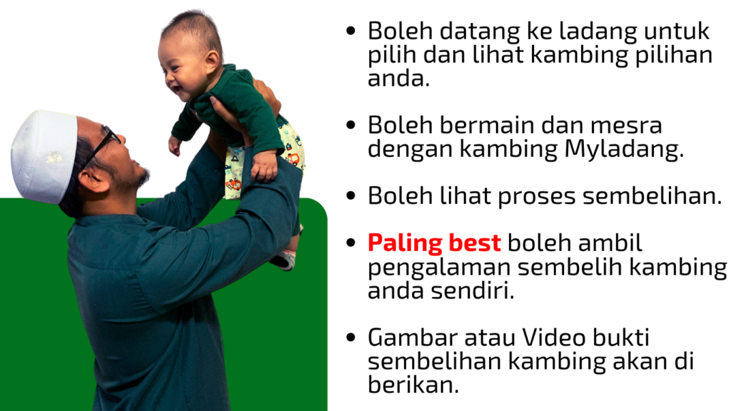 pelanggan boleh pilih kambing aqiqah pilihan sendiri